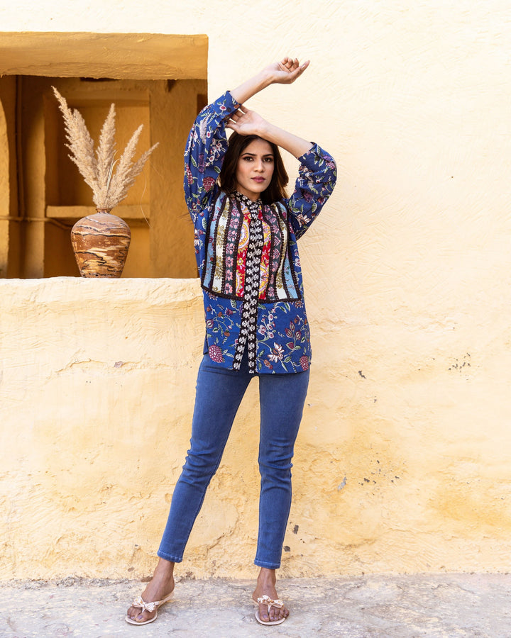 ZIA BLUE TOP Gulabo Jaipur