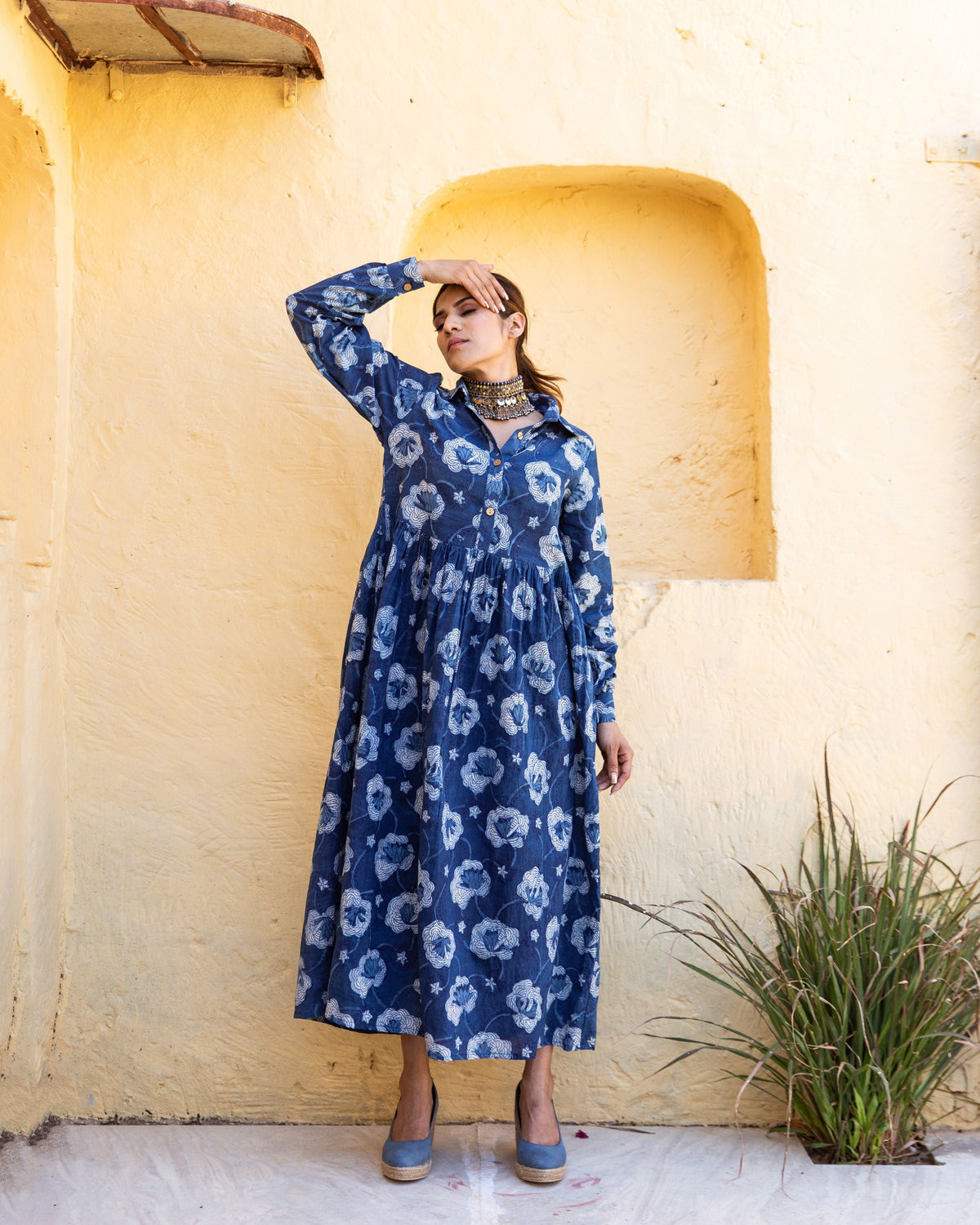 Zola Indigo Cotton Dress