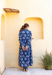 Zola Indigo Cotton Dress 3