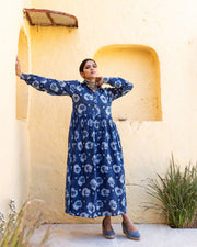 Zola Indigo Cotton Dress 2