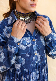Zola Indigo Cotton Dress 6