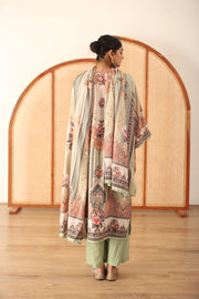 Zara Mint Straight Kurta Set With Dupatta 2