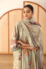 Zara Mint Straight Kurta Set With Dupatta 3